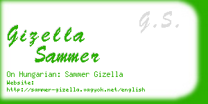 gizella sammer business card